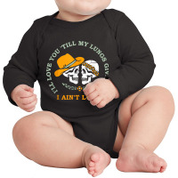 Funny I'll Love You 'till My Lungs Give Out A Ain't Lyin' Tank Top Long Sleeve Baby Bodysuit | Artistshot