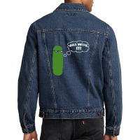 Dill With It Pickle Men Denim Jacket | Artistshot