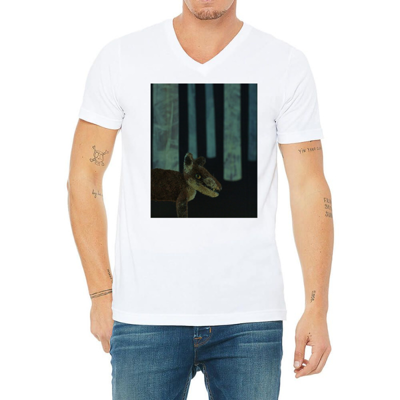 Fox Classic Cute Boy V-Neck Tee by azawadfedinx | Artistshot