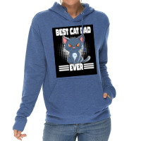 Best Cat Dad Ever Poster Aesthetic Lightweight Hoodie | Artistshot