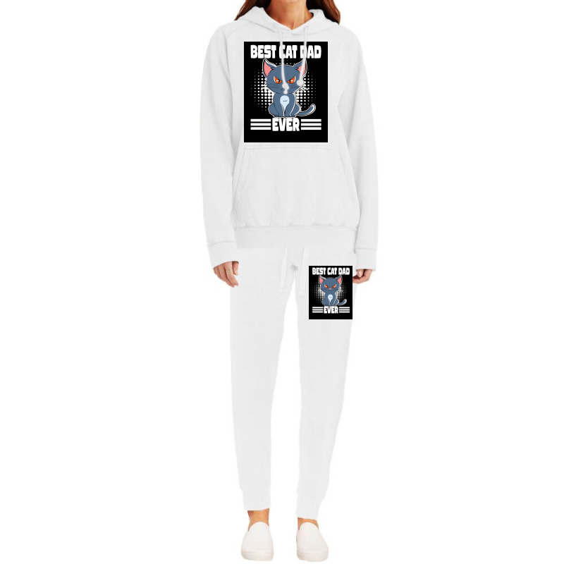 Best Cat Dad Ever Poster Aesthetic Hoodie & Jogger set by caylumjenrri3 | Artistshot