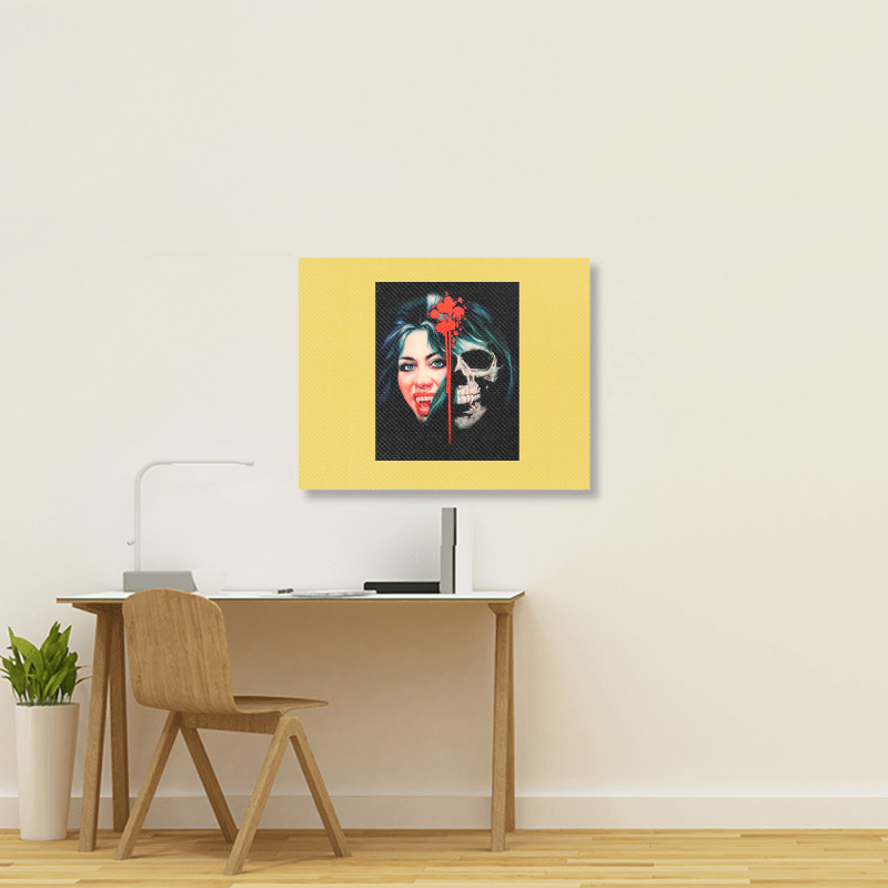 Franco  La Comtesse Noire (female Vampire) Graphic Music Stars Landscape Canvas Print | Artistshot