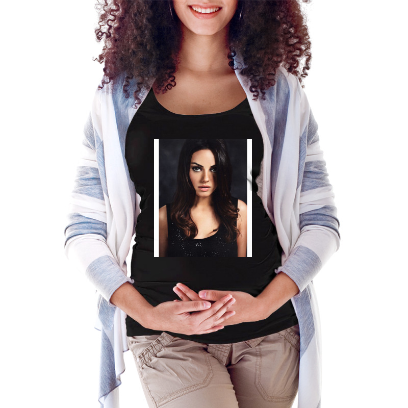 Mila Kunis   Album 1 Maternity Scoop Neck T-shirt by feuteujulmyx | Artistshot