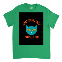 Amsterdam Skyline Cat Poster Tumblr Classic T-shirt | Artistshot