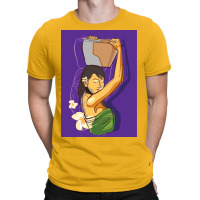 Balinese Women Carrying Pot Poster Blue T-shirt | Artistshot