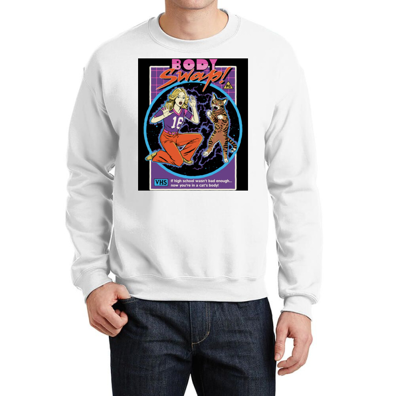 Body Swap Poster Blue Crewneck Sweatshirt | Artistshot