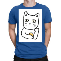 Cat And Whiskey Poster Vintage T-shirt | Artistshot