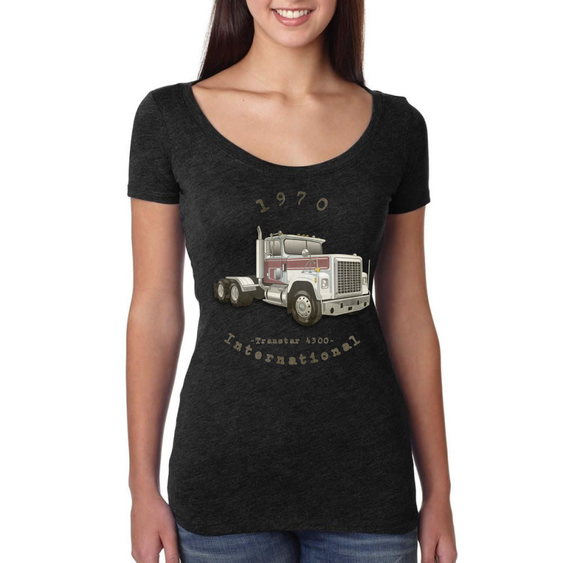 1970 International Transtar 4300 Classic Truck 1 Women's Triblend Scoop T-shirt by tlhoweyuulil | Artistshot