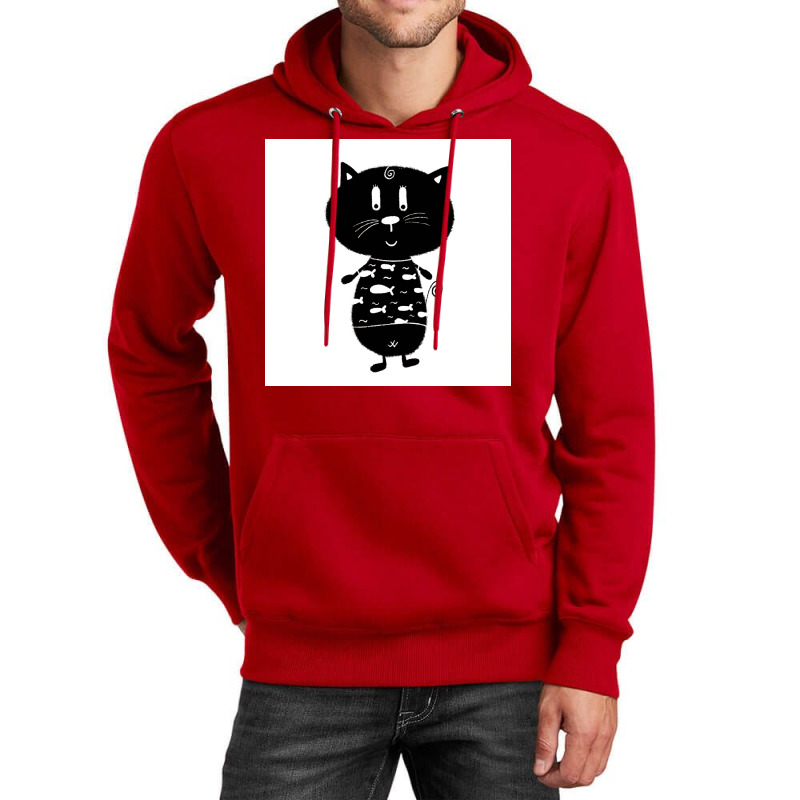 Black And White Cat Nr11 Poster 70s Unisex Hoodie | Artistshot