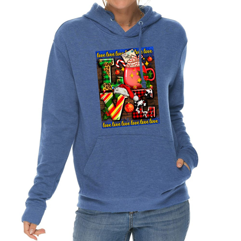 Love Coffee Cup Christmas Lightweight Hoodie | Artistshot