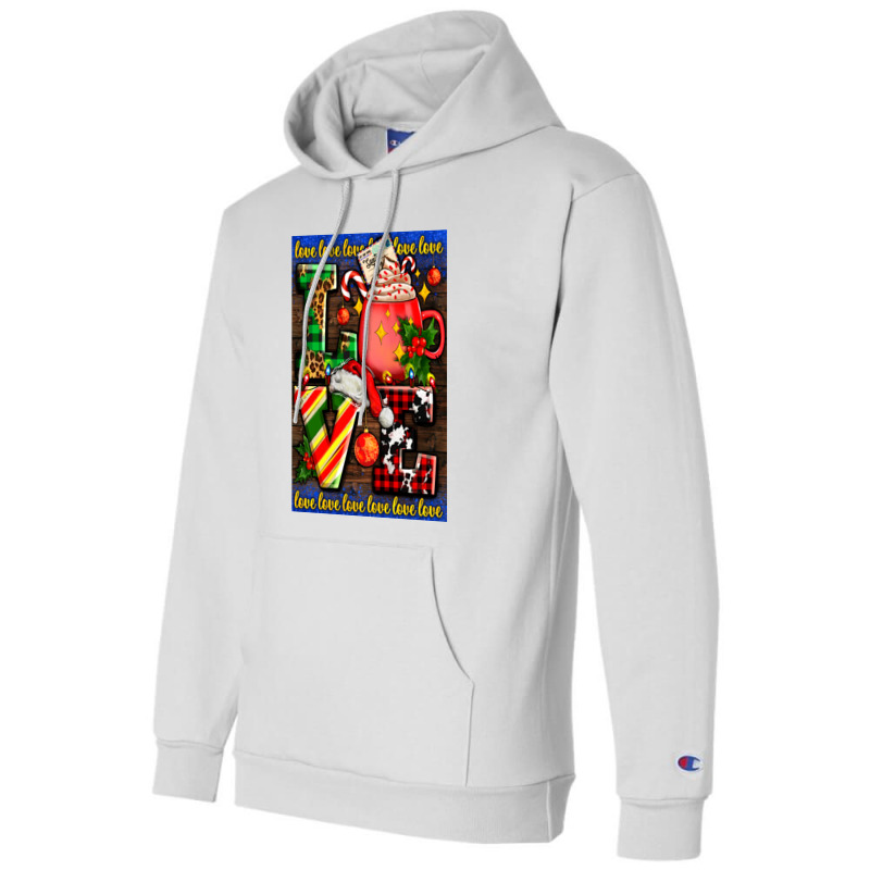 Love Coffee Cup Christmas Champion Hoodie | Artistshot