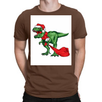 Dinosaur Christmas Funny Poster Girl T-shirt | Artistshot