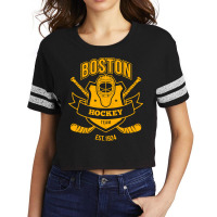 Distressed Vintage Bruin Party Tailgate Gameday Fan Gift Long Sleeve T Scorecard Crop Tee | Artistshot