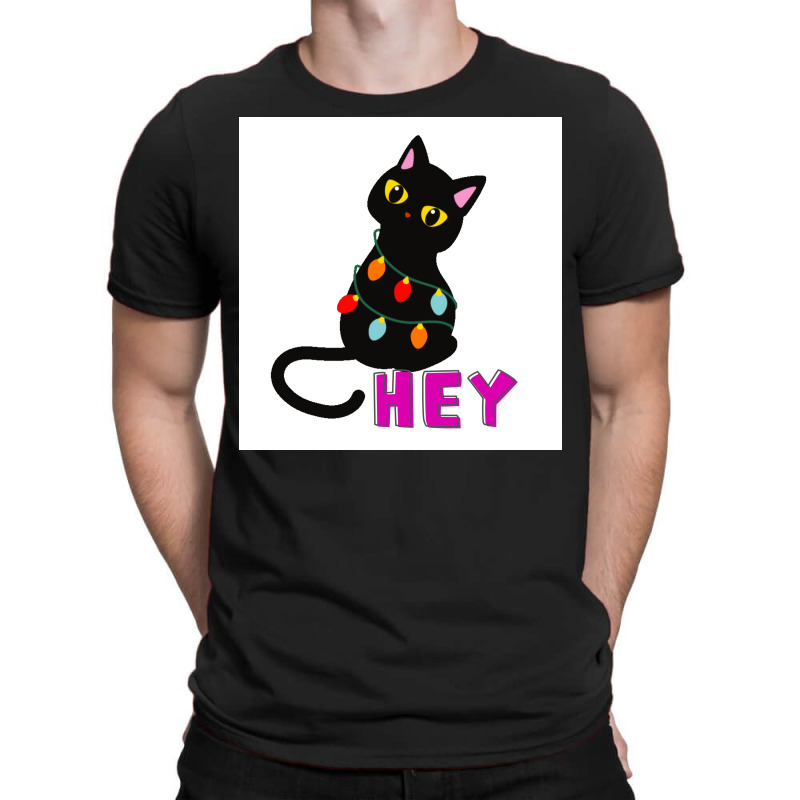 Cat Sayes Hey Poster Aesthetic T-Shirt by reejanhuddau | Artistshot