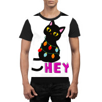 Cat Sayes Hey Poster Aesthetic Graphic T-shirt | Artistshot