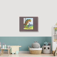 Allosaurus Vs Dryosaurus Poster Nostalgia Landscape Canvas Print | Artistshot