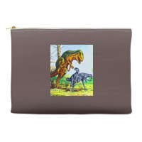 Allosaurus Vs Dryosaurus Poster Nostalgia Accessory Pouches | Artistshot