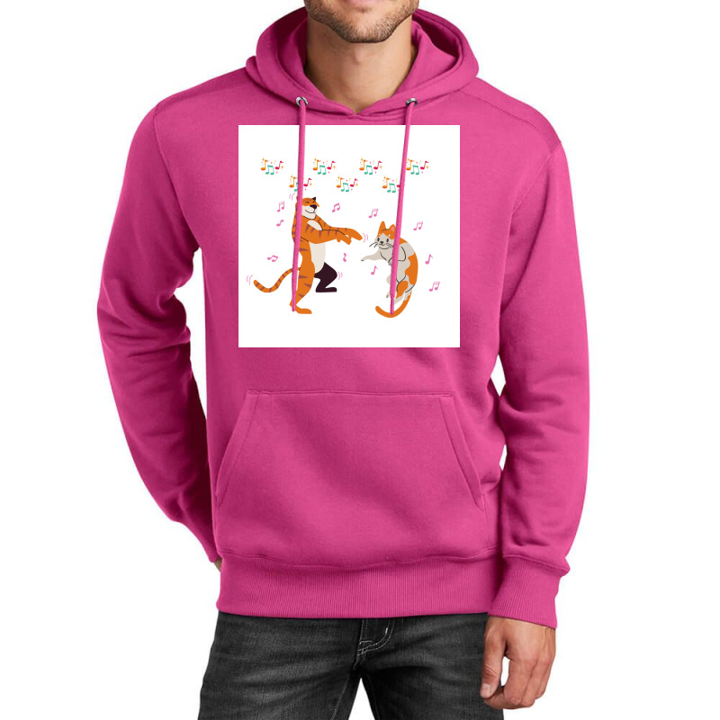 Cat Vs Tiger Party Poster Humor Unisex Hoodie by reejanhuddau | Artistshot