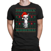 Boston Terrier Ugly Christmas Sweater T-shirt | Artistshot