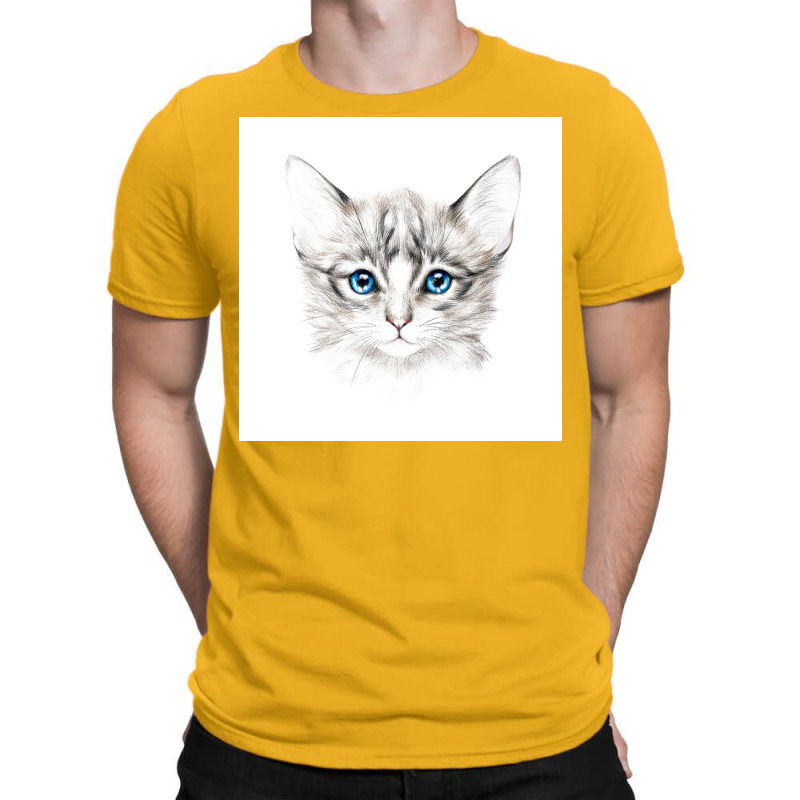 Cats Chat Quotthe Charcoal Catquot Poster Blue T-Shirt by reejanhuddau | Artistshot