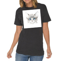 Cats Chat Quotthe Charcoal Catquot Poster Blue Vintage T-shirt | Artistshot