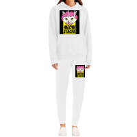 Cat With Wig Moew Stache Poster 80s Hoodie & Jogger Set | Artistshot