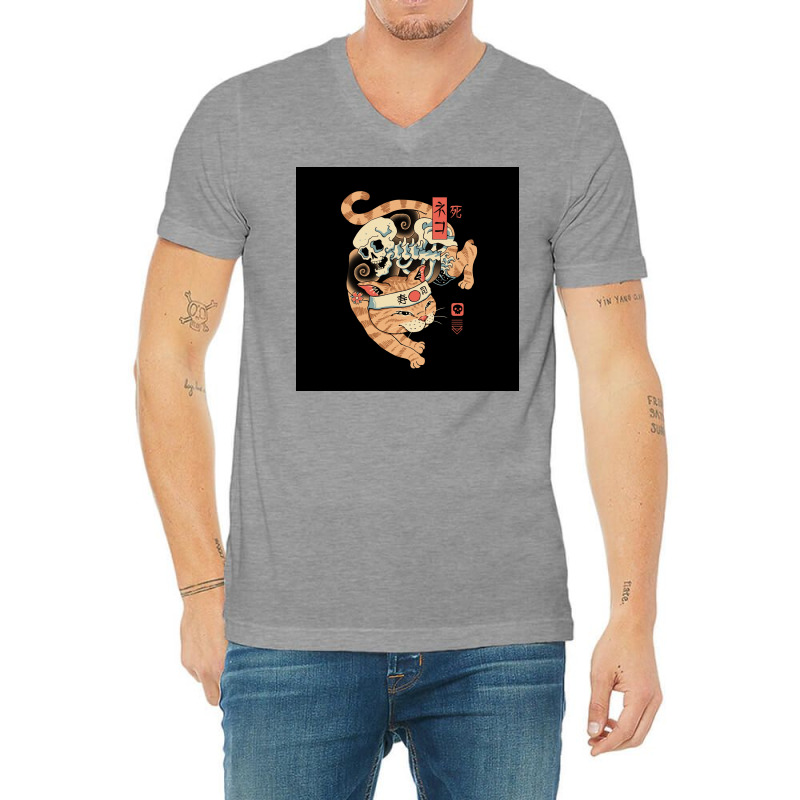 Catana Of Death Poster Love V-neck Tee | Artistshot