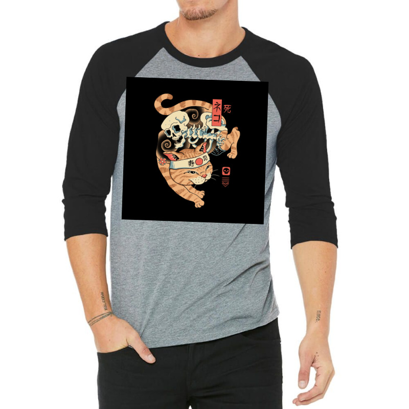 Catana Of Death Poster Love 3/4 Sleeve Shirt | Artistshot