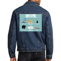 Cats As Coffee Poster Vintage Men Denim Jacket | Artistshot