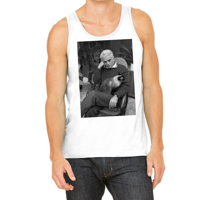 Derrida And A Cat Poster Gift Tank Top | Artistshot