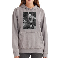 Derrida And A Cat Poster Gift Vintage Hoodie | Artistshot