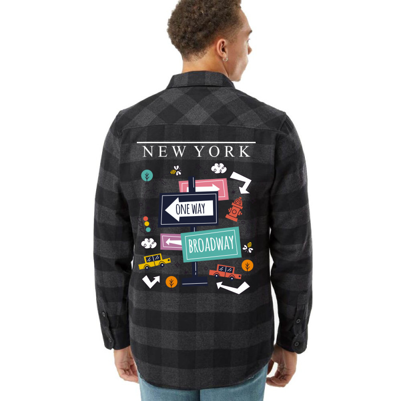 Broadway Sign City New York Flannel Shirt by thebrandal | Artistshot