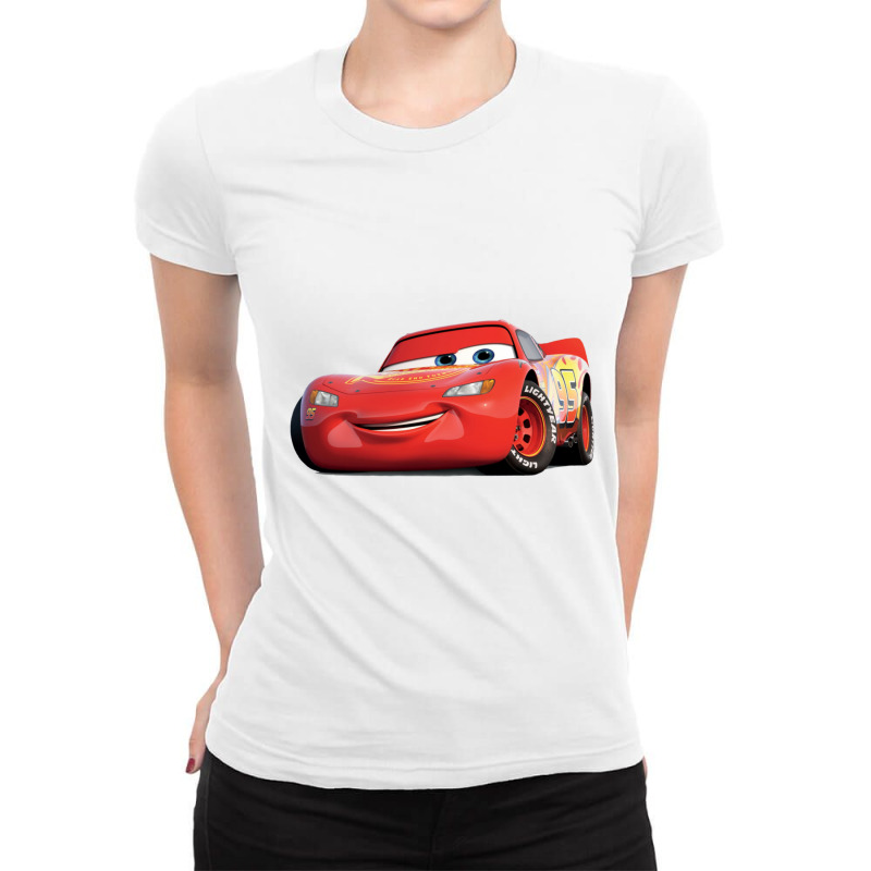 Angry Lightning Mcqueen Ladies Fitted T-Shirt by CristopherMoen | Artistshot