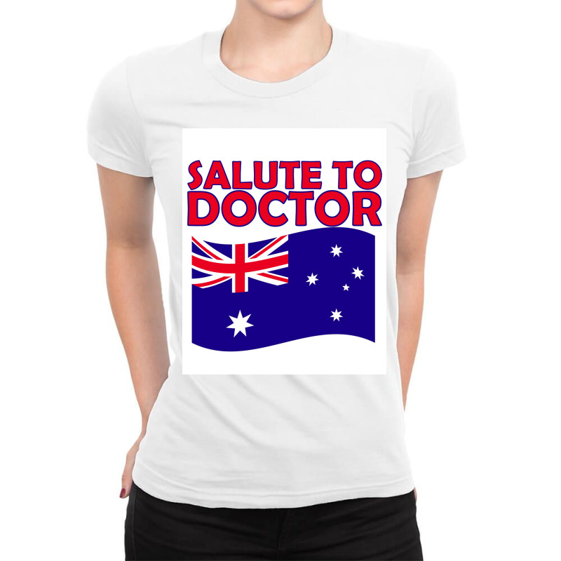 Salute To Doctor  Cute Ladies Fitted T-Shirt by oblalartmisf | Artistshot