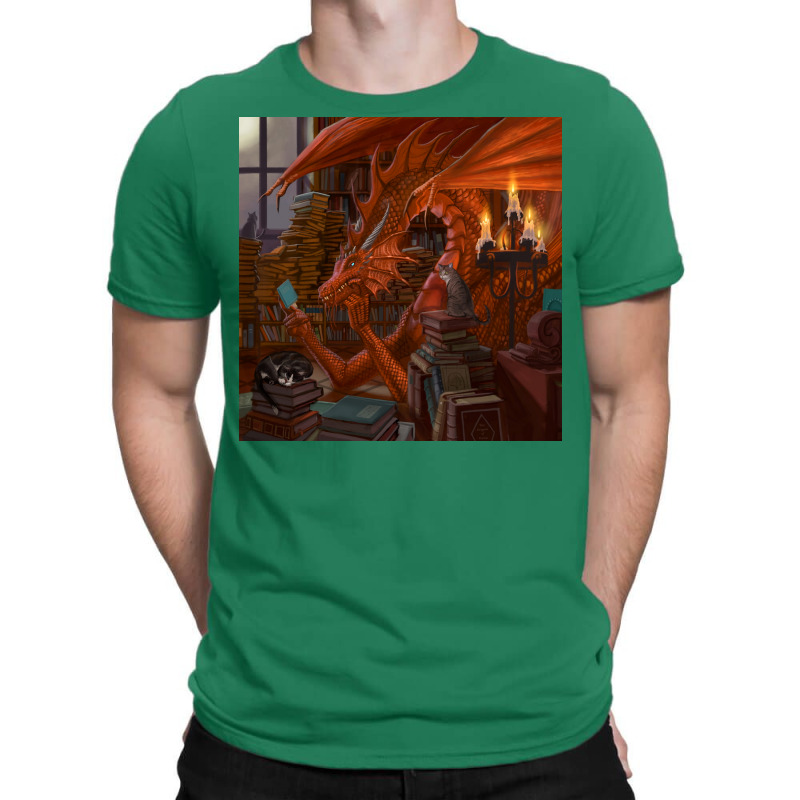 Fantasy Library Poster Aesthetic T-shirt | Artistshot