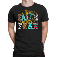 Faith Over Fear With Cross And Sunflowers T-shirt | Artistshot