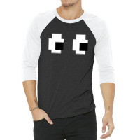 Retro Arcade Game Ghost 80s 8 Bit Halloween Group Costume 3/4 Sleeve Shirt | Artistshot