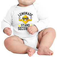 Funny Kids First Business Lemonade Stand Security Long Sleeve Baby Bodysuit | Artistshot