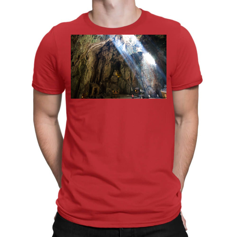 Cave Temple Poster Nature T-shirt | Artistshot