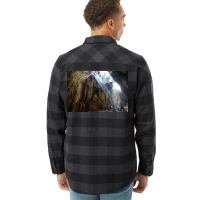 Cave Temple Poster Nature Flannel Shirt | Artistshot