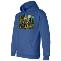 Jaguar Waterfall Jungle Poster Red Champion Hoodie | Artistshot