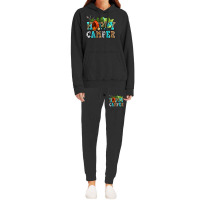 Happy Camper With Trees And Map Hoodie & Jogger Set | Artistshot