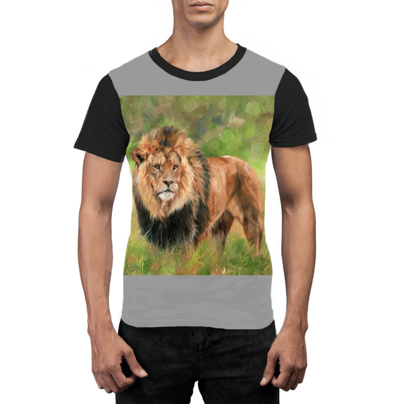 Lion Poster Travel Graphic T-shirt | Artistshot