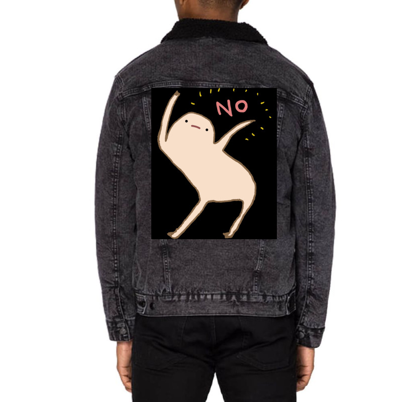 Honest Blob Says No Essential  Aesthetic Unisex Sherpa-lined Denim Jacket | Artistshot