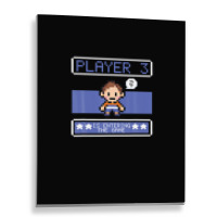 Mens Player 3 Is Entering The Game - 8 Bit Video Games Swingers Metal Print Vertical | Artistshot