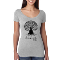 Buddha Om Mani Padme Hum Buddhist Mantra Tree Of Life T Shirt Women's Triblend Scoop T-shirt | Artistshot