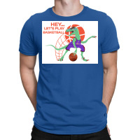 Dinosaur Playing Basketball Poster 70s T-shirt | Artistshot