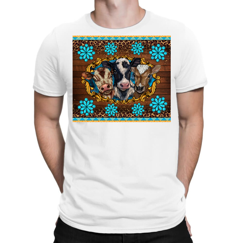 Western Baby Cow Turquoise Gemstones  Leopards T-shirt | Artistshot