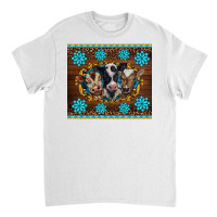 Western Baby Cow Turquoise Gemstones  Leopards Classic T-shirt | Artistshot