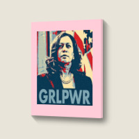 Kamala  Grlpwr  Cute Portrait Canvas Print | Artistshot